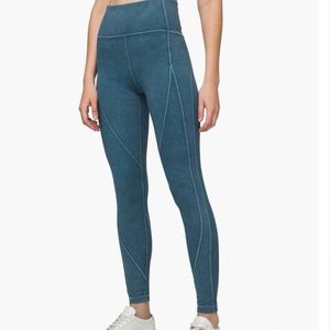 wunder under high-rise tight snow washed ribbed